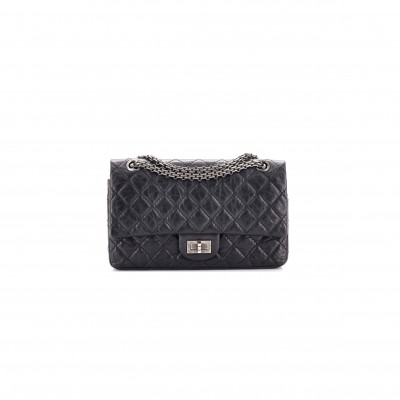 CHANEL MASTER AGED CALFSKIN QUILTED 2.55 REISSUE 226 FLAP GREY (28*19.5*7.5cm) 